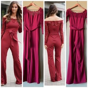 Burgundy Jumpsuit